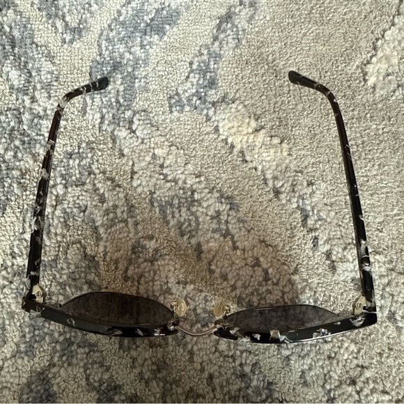 Diff Eyewear Barry Polarized Black White Sunglasses - Picture 10 of 10